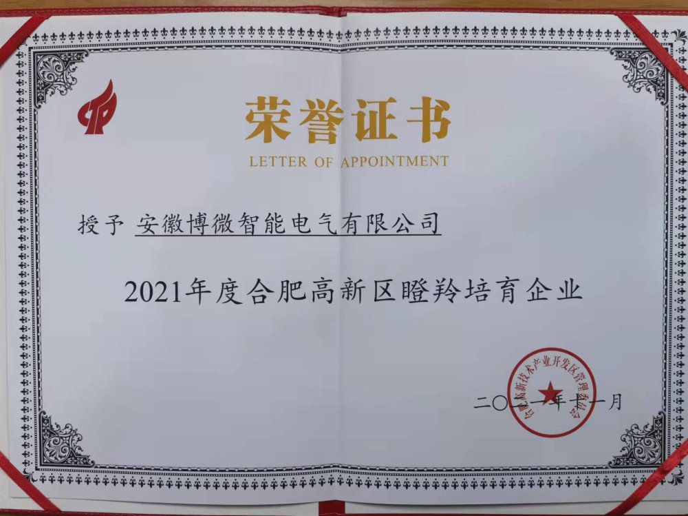 2021年高新区瞪羚培育企业