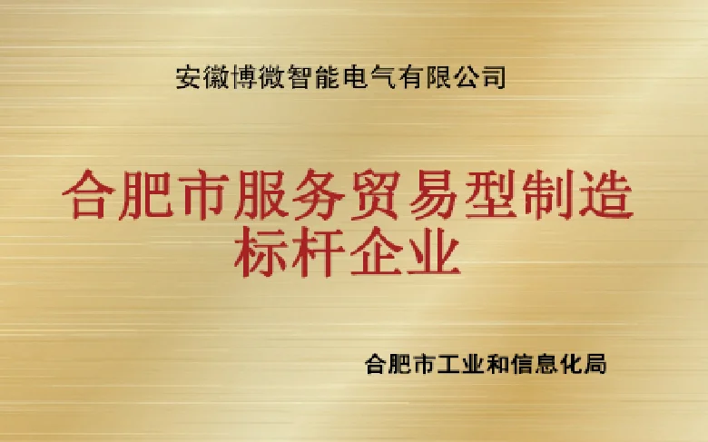 合肥市服务贸易型制造标杆企业